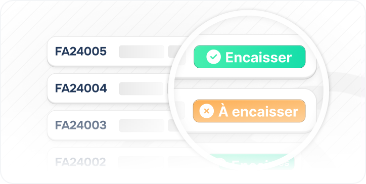 Suivi des encaissements
