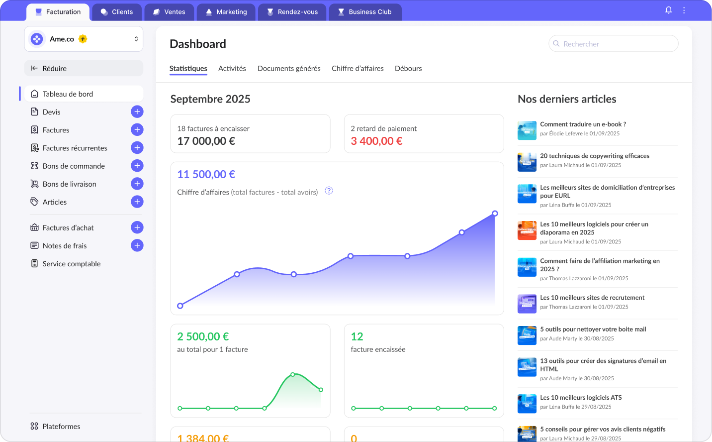 Logiciel de facturation