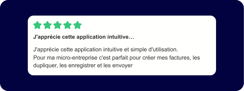 Extrait d'avis client Trustpilot