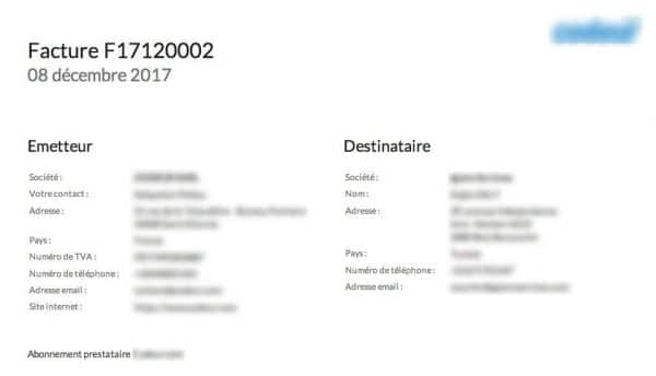 numero de facture