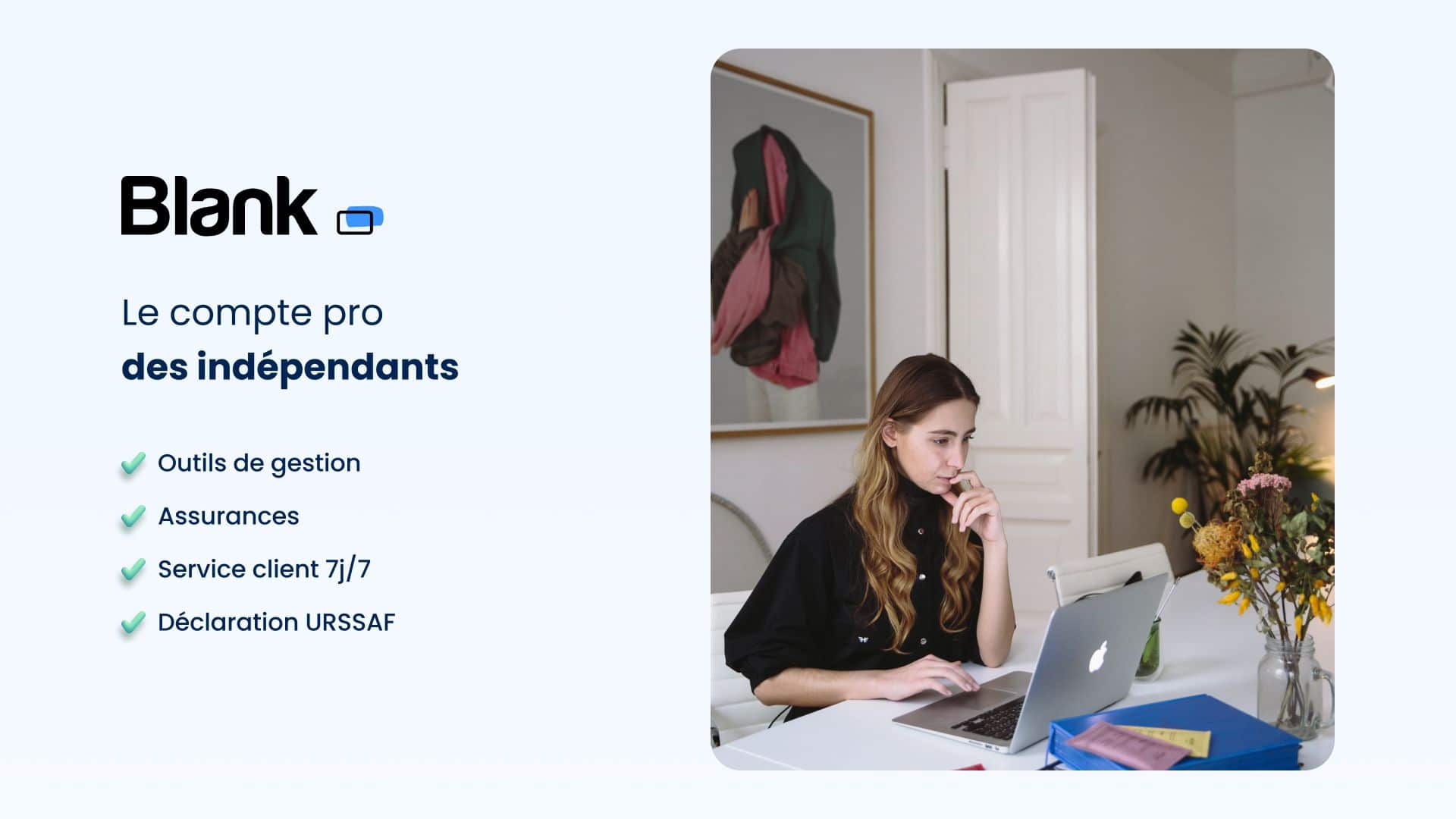 Blank, le compte pro des indépendants