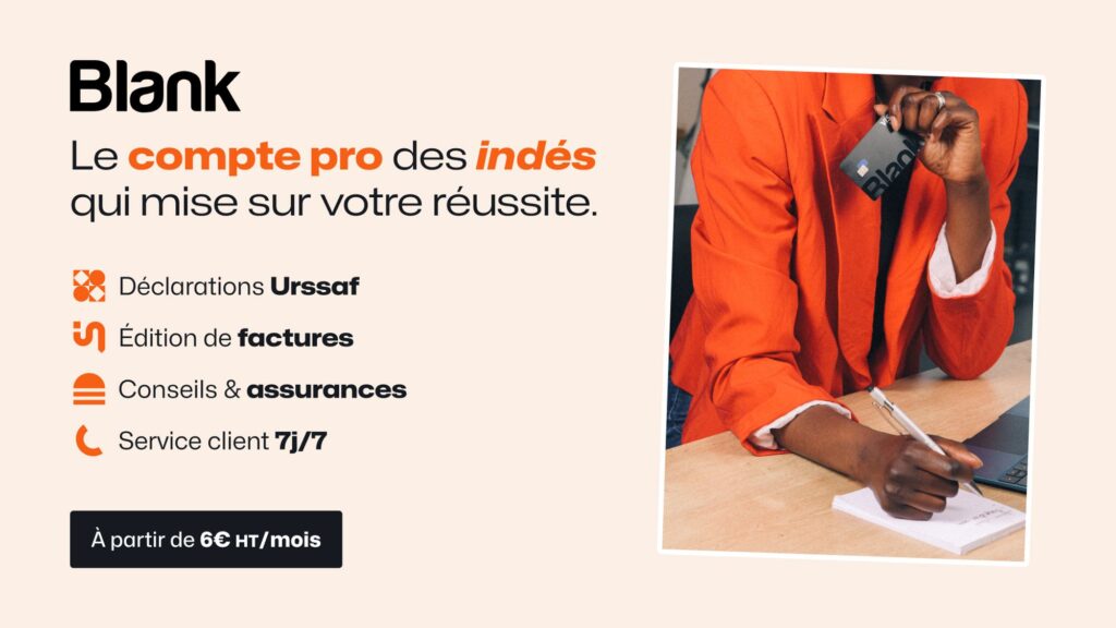 Blank, le compte pro des indépendants