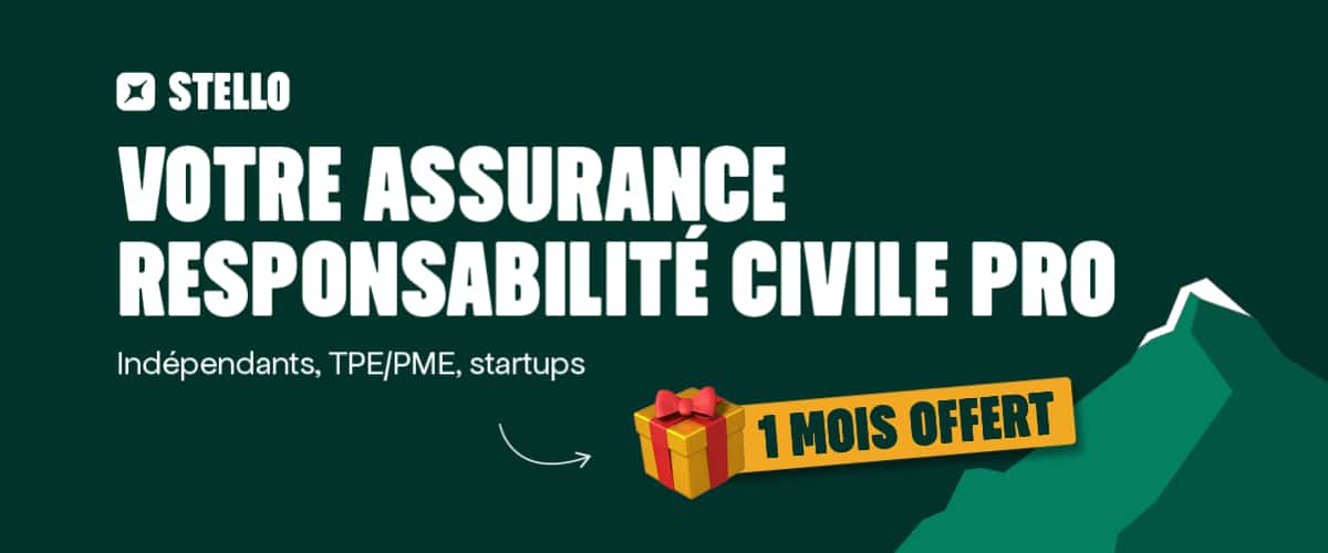 1 mois offert sur votre assurance responsabilité civile pro Stello