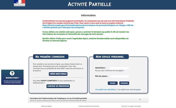 déclarer son entreprise en activité partielle