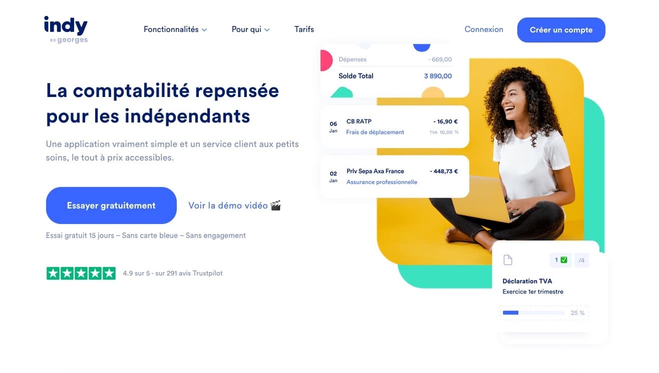 Indy, logiciel comptable