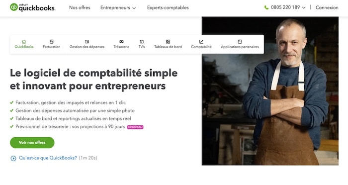 Quickbooks logiciel de comptabilité