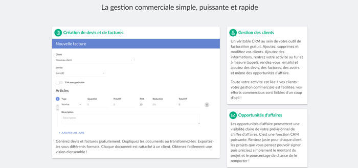 Créer facture B2B