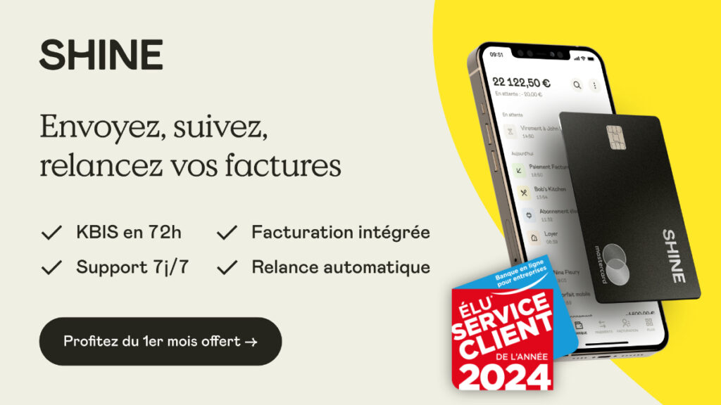 Shine, Élu Meilleur Service Client de l'Année 2024 dans la catégorie banque en ligne pour entreprises