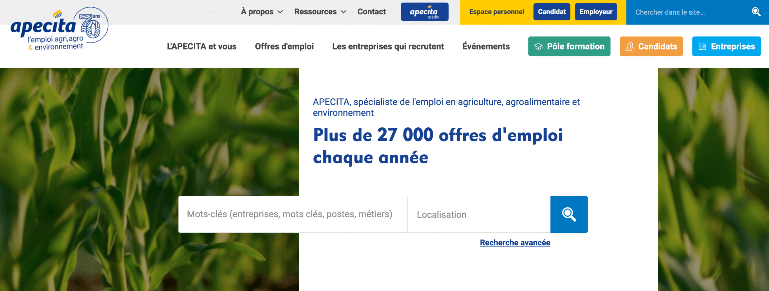 apecita recrutement agricole