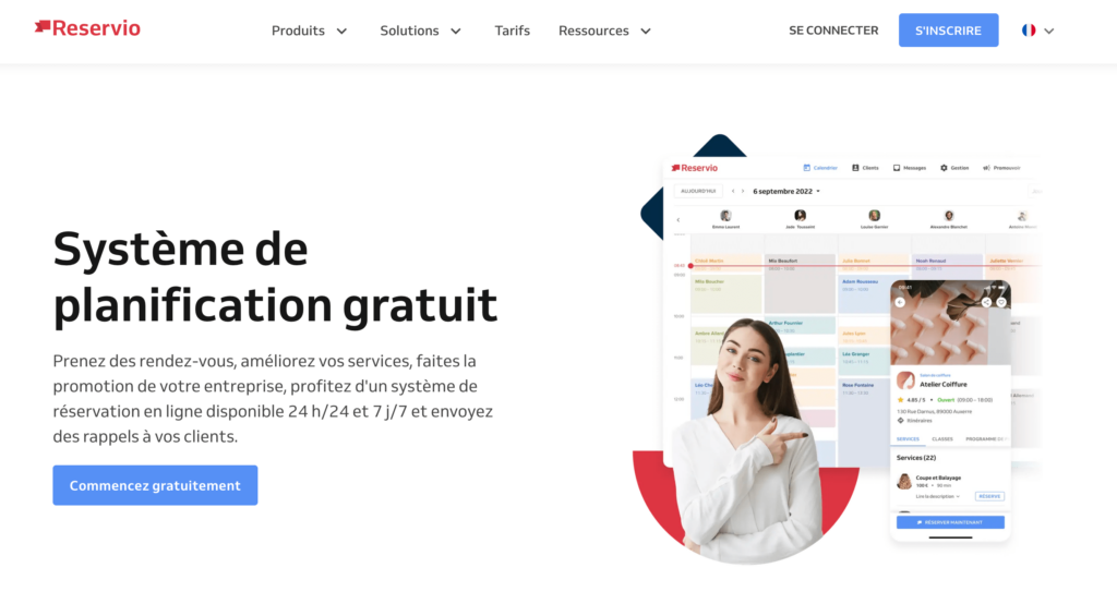 Reservio logiciel de prise de rdv en ligne