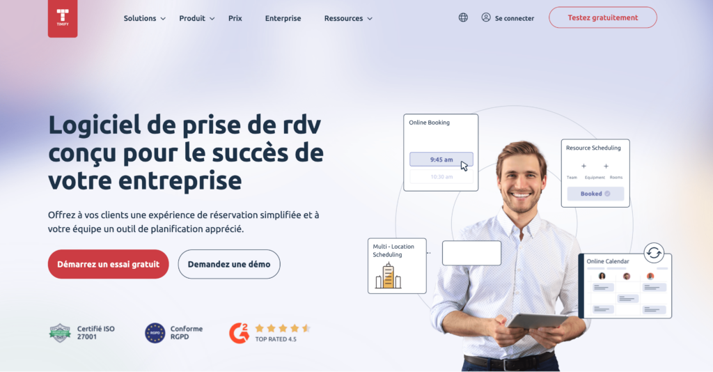 Timify application prise de rendez-vous