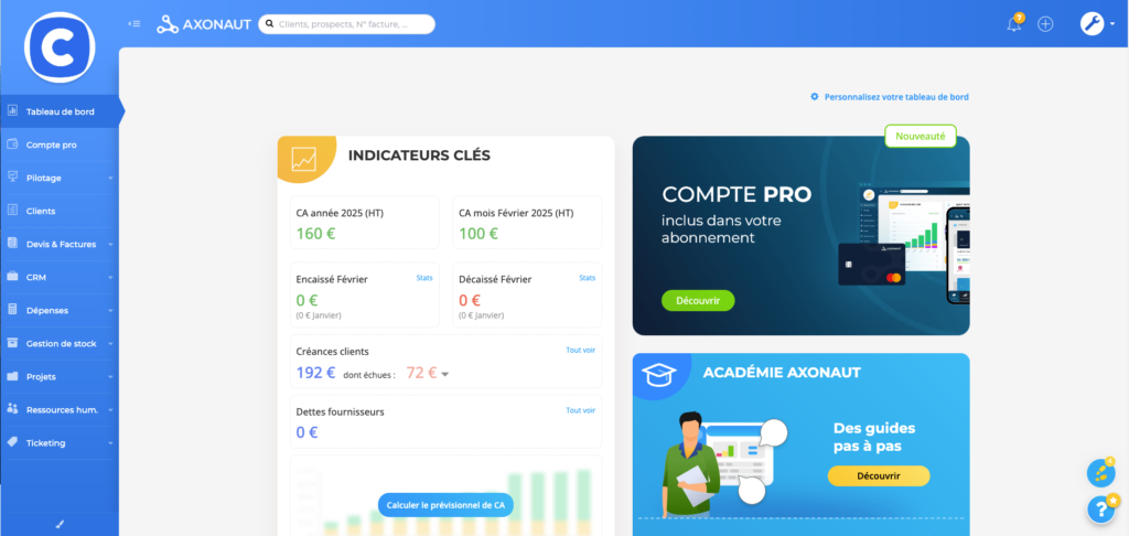 logiciel de gestion commerciale Axonaut