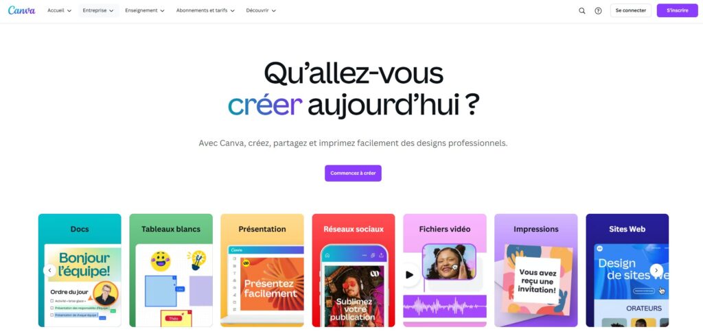 Canva fait partie des logiciels préférés des micro-entreprises pour la création de contenu