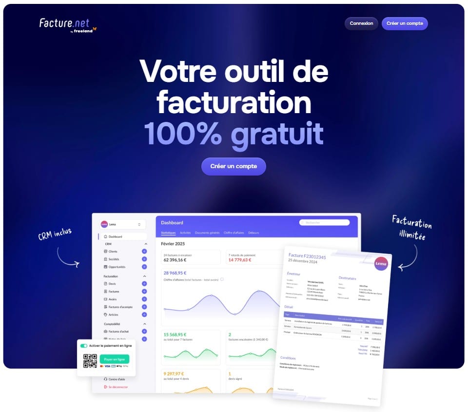 Facture.net, un logiciel pour micro-entreprise