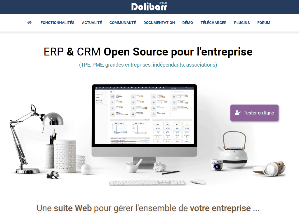 suite Dolibarr avec ERP et CRM