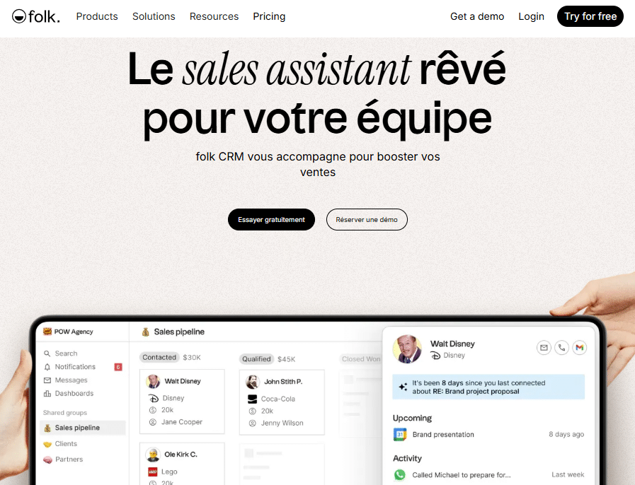 Folk CRM tout-en-un
