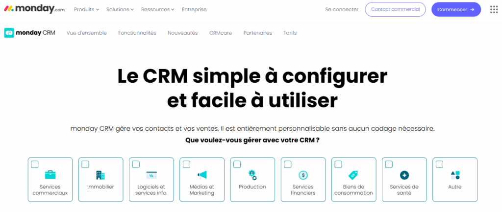 CRM Monday.com boosté à l'IA