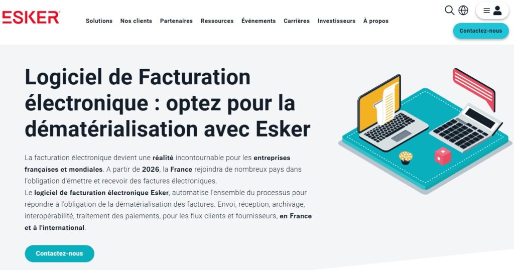 Dématérialisation des factures électroniques avec le logiciel Esker