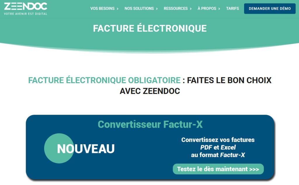 Zeendoc logiciel de facturation électronique