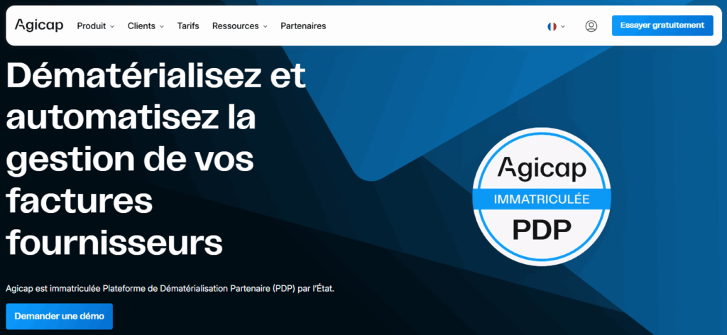 Agicap plateforme PDP certifiée